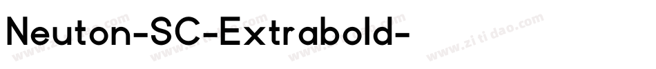 Neuton-SC-Extrabold字体转换