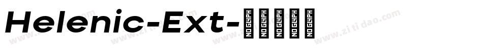 Helenic-Ext字体转换