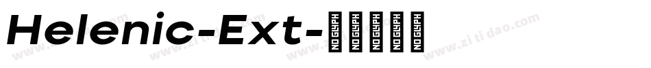 Helenic-Ext字体转换