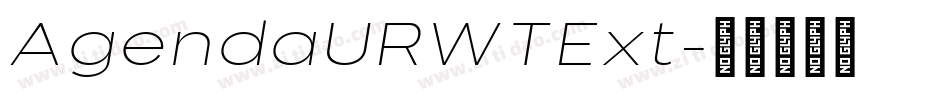 AgendaURWTExt字体转换
