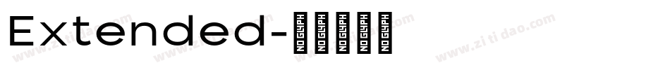 Extended字体转换