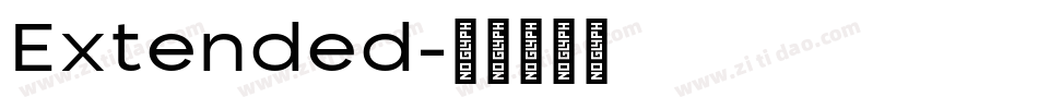 Extended字体转换