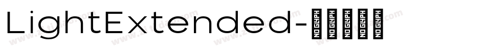 LightExtended字体转换