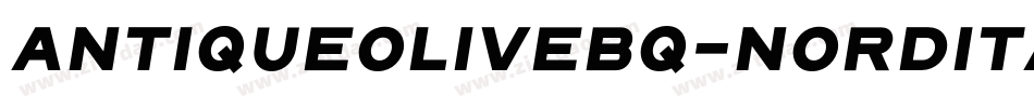 AntiqueOliveBQ-NordItalic字体转换