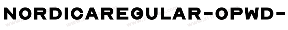 Nordicaregular-oPwd字体转换