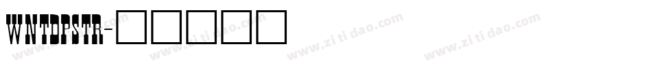 WNTDPSTR字体转换