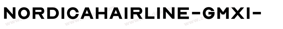 Nordicahairline-gMx1字体转换