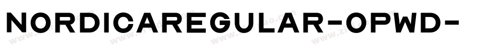 Nordicaregular-oPwd字体转换