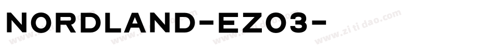Nordland-eZo3字体转换