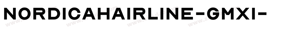 Nordicahairline-gMx1字体转换