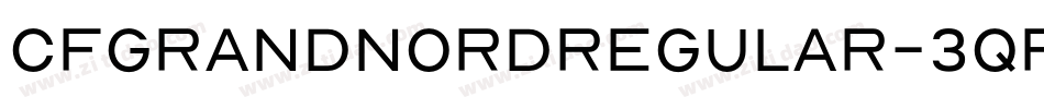 CfGrandNordRegular-3qP8字体转换
