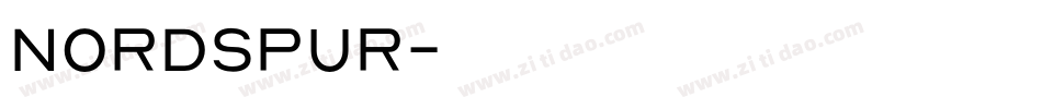 Nordspur字体转换