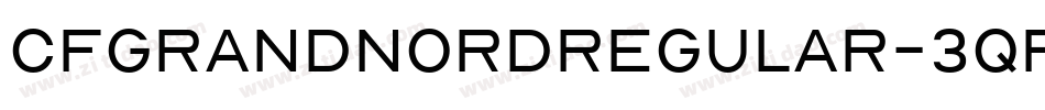 CfGrandNordRegular-3qP8字体转换