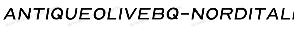AntiqueOliveBQ-NordItalic字体转换