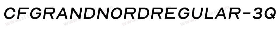 CfGrandNordRegular-3qP8字体转换