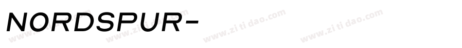 Nordspur字体转换