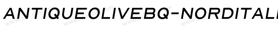 AntiqueOliveBQ-NordItalic字体转换