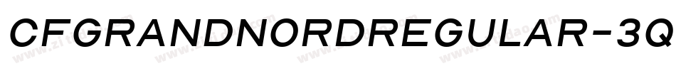CfGrandNordRegular-3qP8字体转换