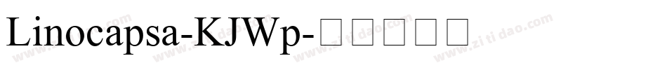 Linocapsa-KJWp字体转换