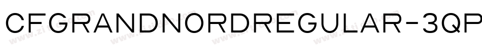 CfGrandNordRegular-3qP8字体转换