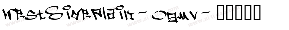 WestSidePlain-ogmV字体转换