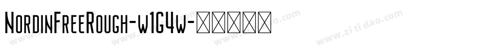 NordinFreeRough-w1G4w字体转换