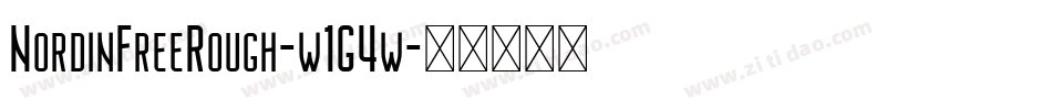 NordinFreeRough-w1G4w字体转换