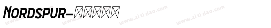 Nordspur字体转换