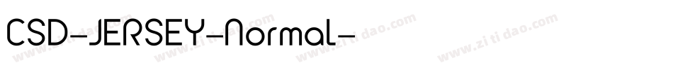 CSD-JERSEY-Normal字体转换