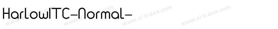 HarlowITC-Normal字体转换