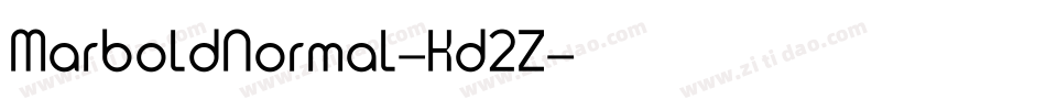 MarboldNormal-Kd2Z字体转换