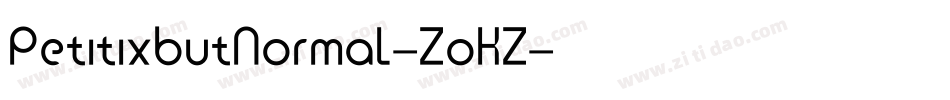 PetitixbutNormal-ZoKZ字体转换