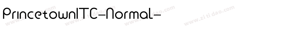 PrincetownITC-Normal字体转换