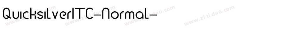 QuicksilverITC-Normal字体转换
