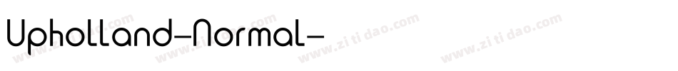 Upholland-Normal字体转换