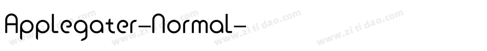 Applegater-Normal字体转换