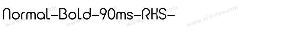Normal-Bold-90ms-RKS字体转换