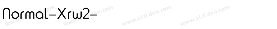 Normal-Xrw2字体转换