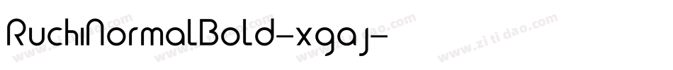 RuchiNormalBold-xgaj字体转换