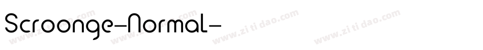 Scroonge-Normal字体转换