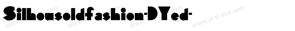 Silhousoldfashion-DYed字体转换