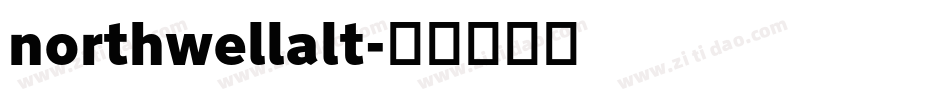 northwellalt字体转换