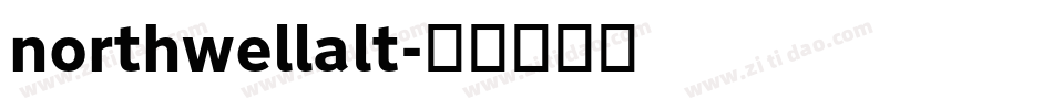 northwellalt字体转换