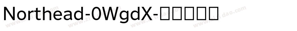 Northead-0WgdX字体转换