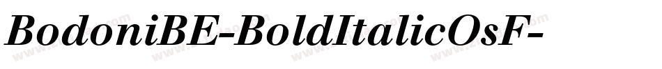 BodoniBE-BoldItalicOsF字体转换
