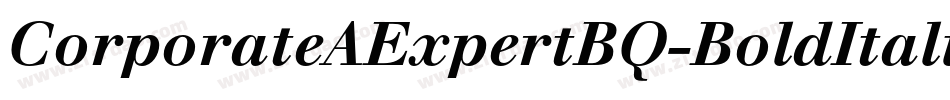 CorporateAExpertBQ-BoldItalicOsF字体转换
