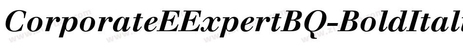 CorporateEExpertBQ-BoldItalicOsF字体转换