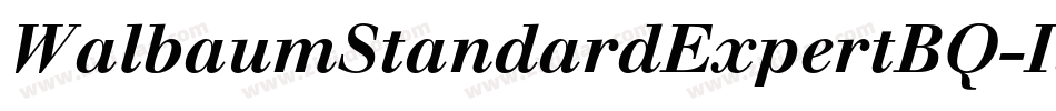 WalbaumStandardExpertBQ-ItalicOsF字体转换