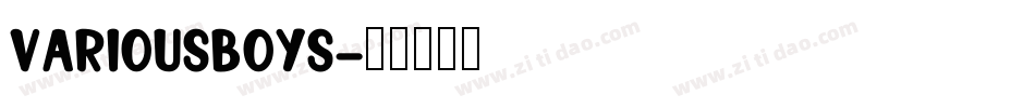 VariousBoys字体转换