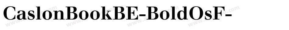CaslonBookBE-BoldOsF字体转换